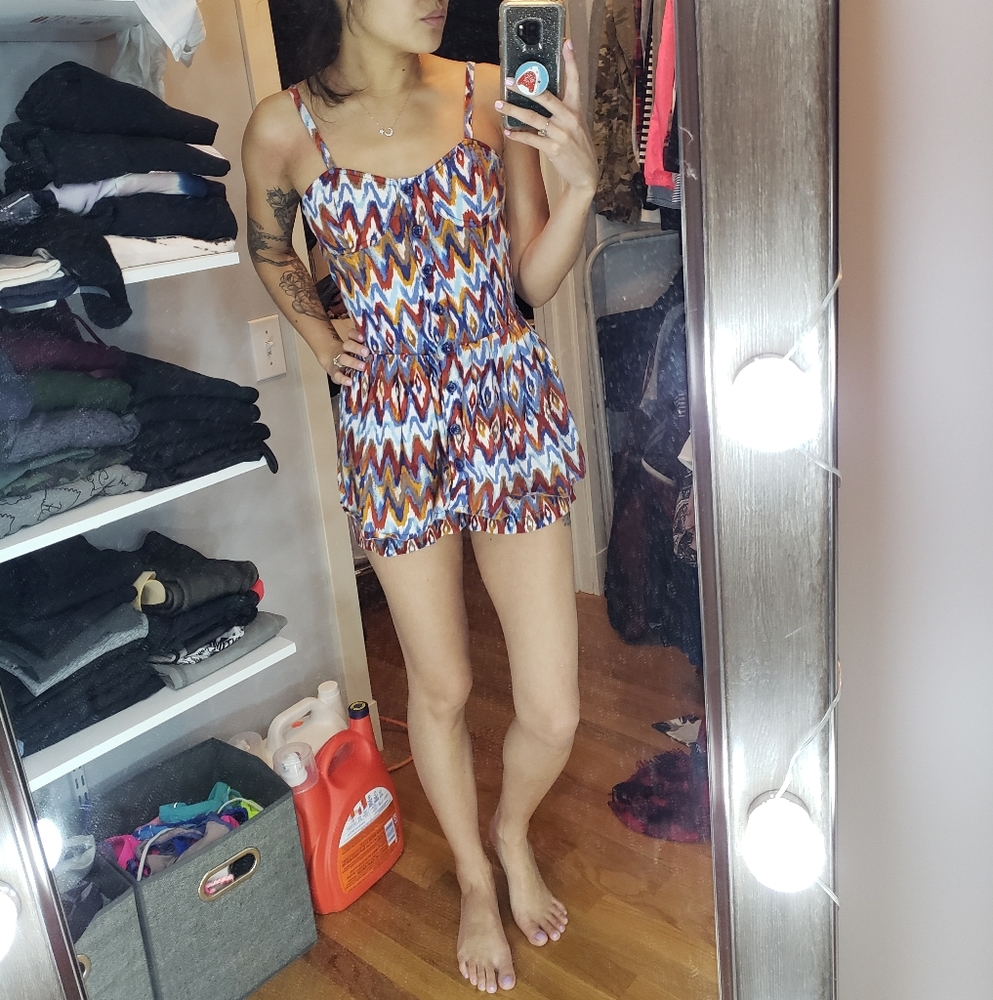 Cute patterned romper